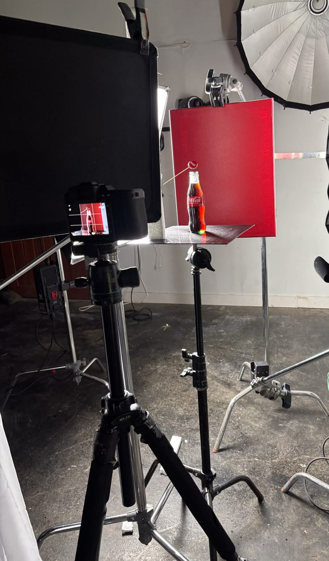 Camera and gear ready for a food videography shoot in Texas