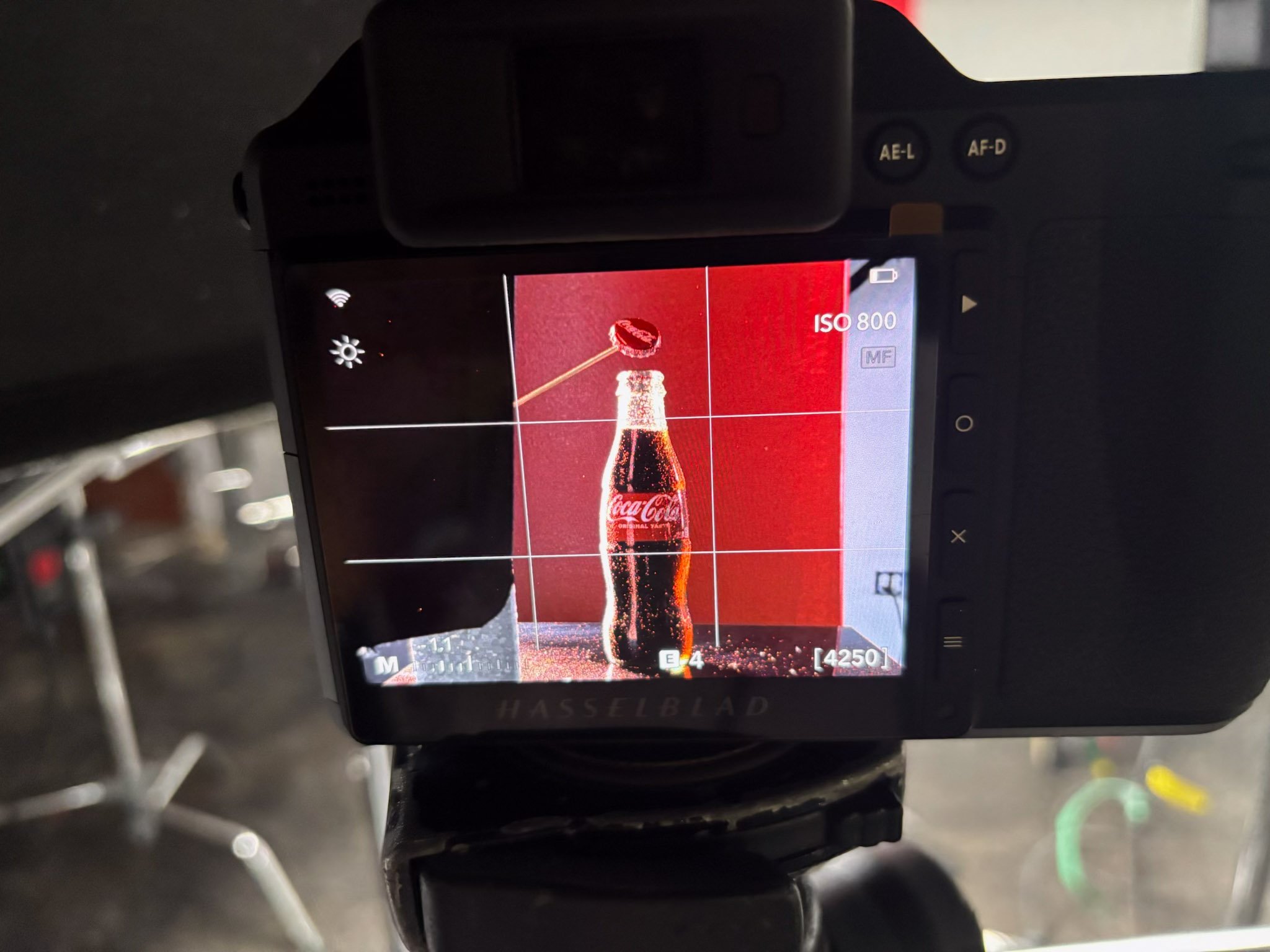 Styling a plate on set before capturing the final food photograph